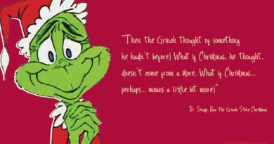 Grinch quote, Christmas story