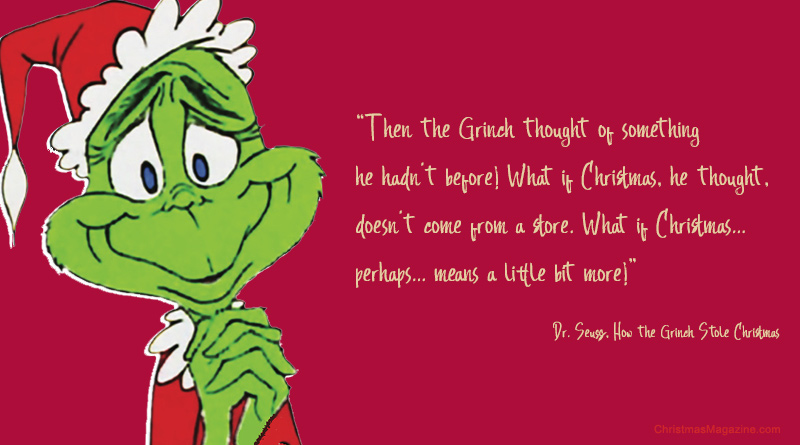 Grinch quote, Christmas story