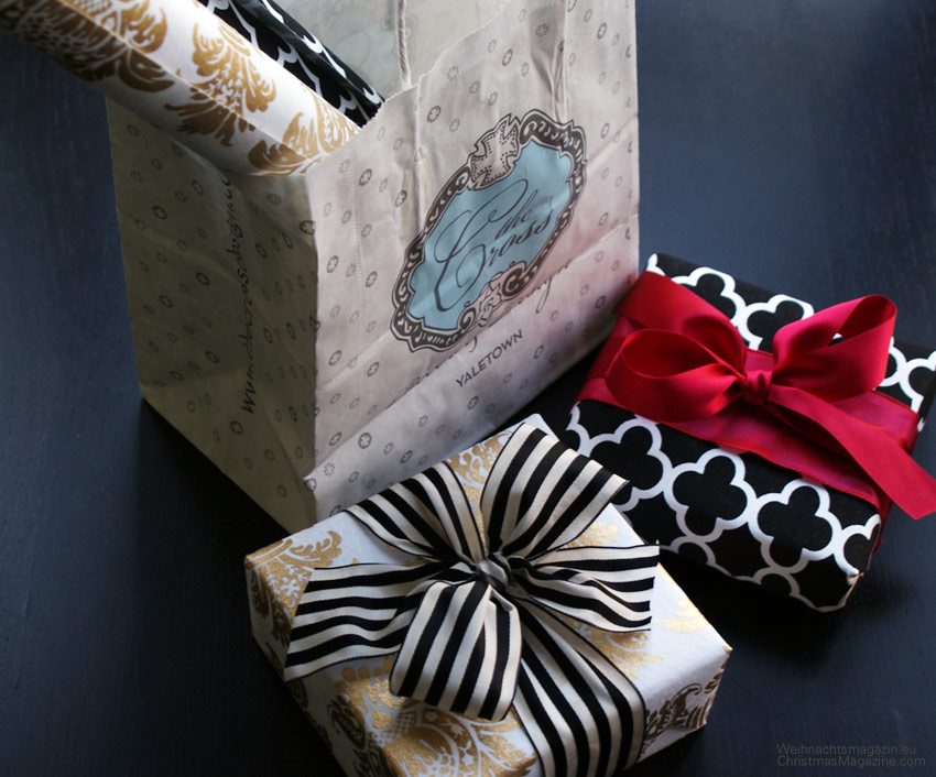 bag with gift wrapping