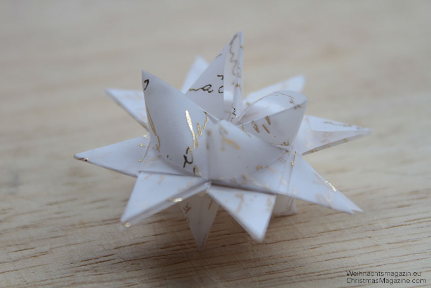 German Christmas star made of paper