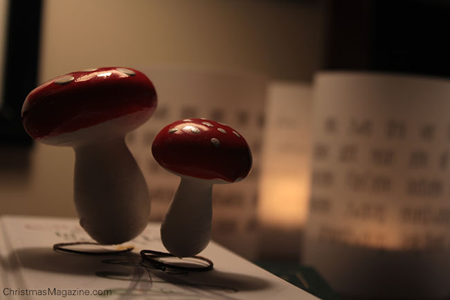 papier mache mushrooms