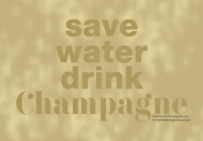 save water drink Champagne