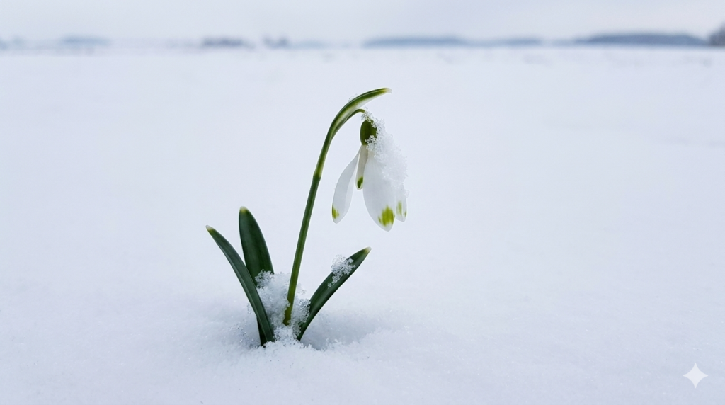 Lone Flower, hemmed in with snows and white as they But hardier far, once more I see thee bend Thy forehead, as if fearful to offend,