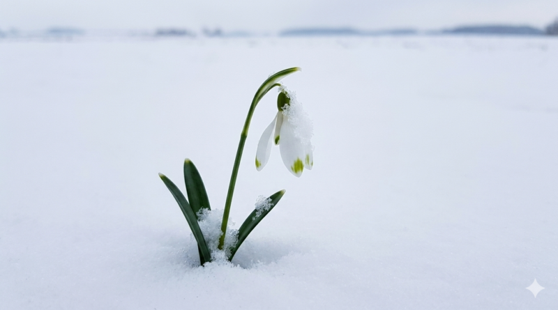 Lone Flower, hemmed in with snows and white as they But hardier far, once more I see thee bend Thy forehead, as if fearful to offend,