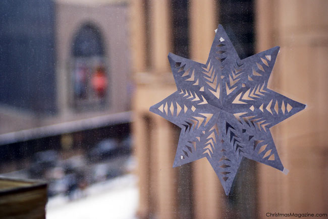 paper star, winter, instructions