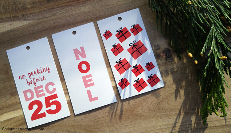 coloured gift tags for printing