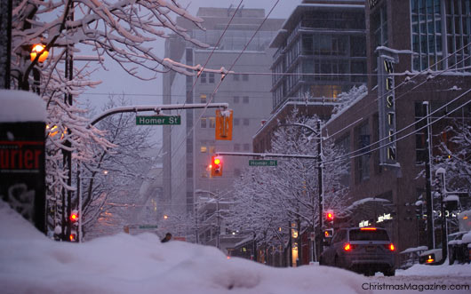 snow in Vancouver