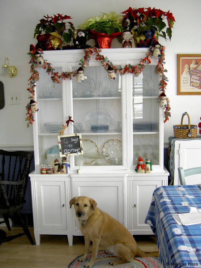 decorated cabinet