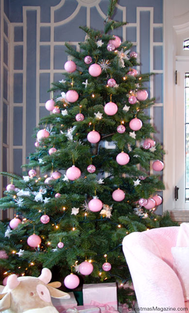 pink Christmas tree