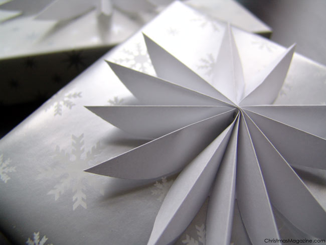 gift decorated with paper star