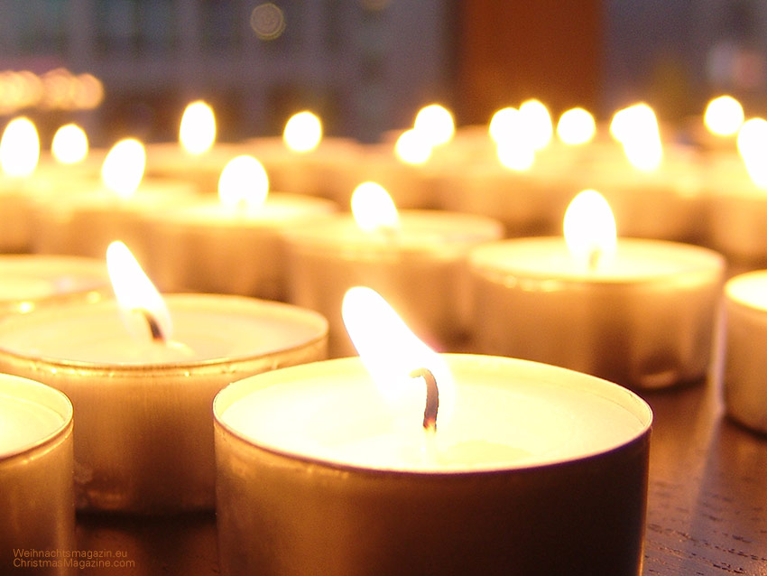 tealight Advent calendar, dinner table, Christmas countdown