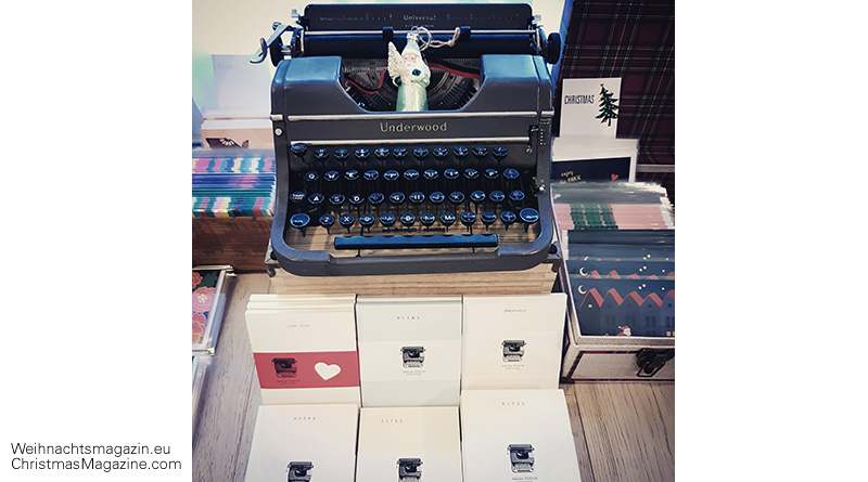 ChristmasMarket, typewriter, notepads, calla DESIGN