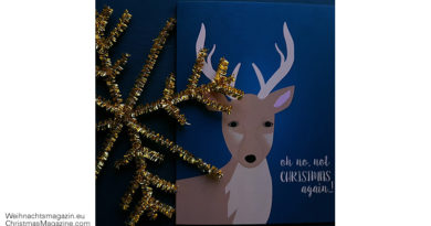 Christmas card, illustrations, calla DESIGN, tinsel star, Christmas market