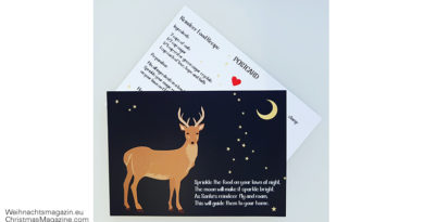 reindeer food recipe, Calla Design, postcard