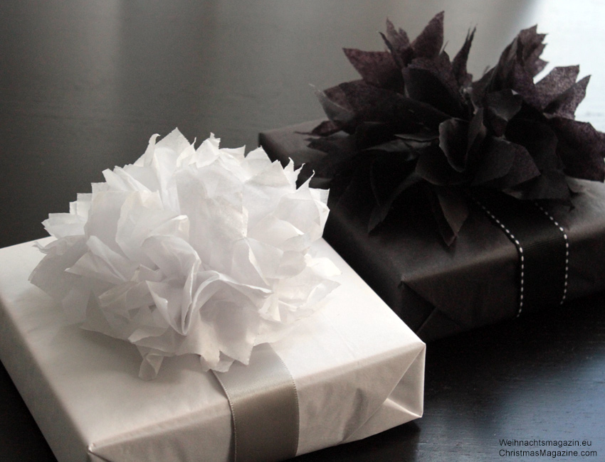 paper dahlia, do it yourself, gift wrapping, do it yourself