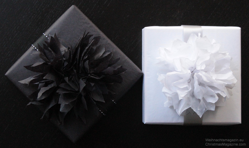 paper dahlia, do it yourself, gift wrapping, do it yourself