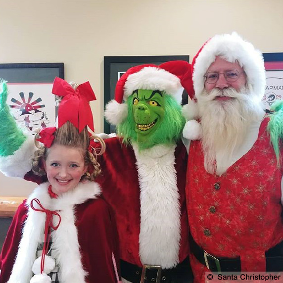 Santa Christopher with Grinch