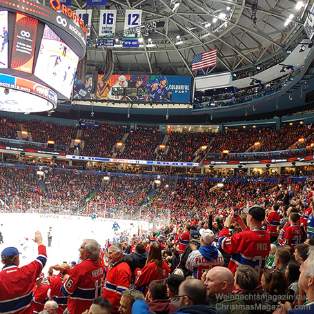 Montreal Canadians vs Vancouver Canucks, hockey game