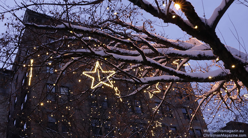 Gastown in Winter, British Columbia, snow