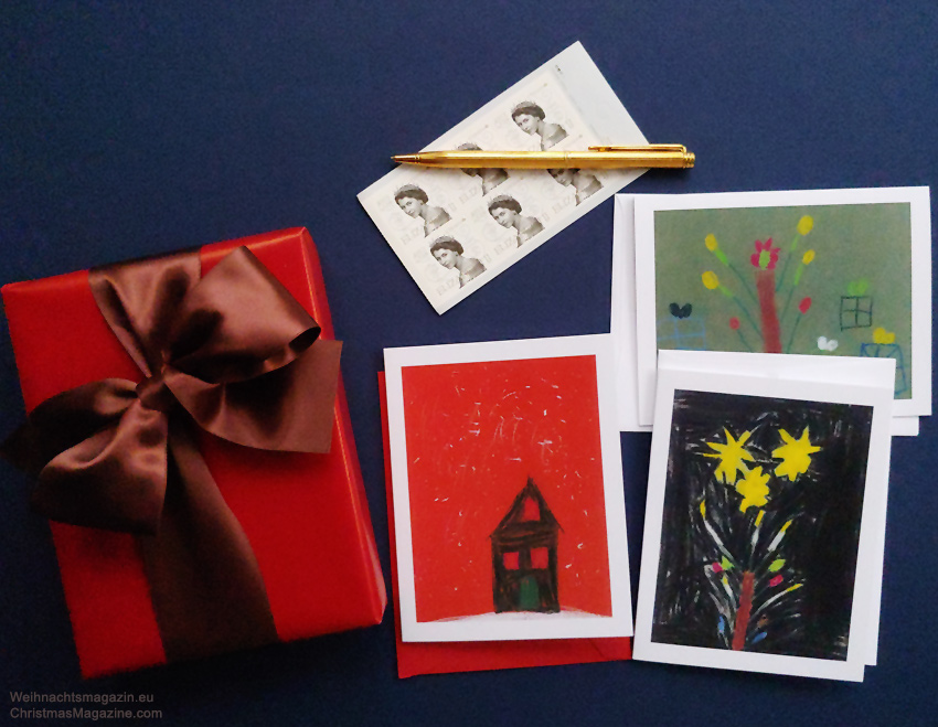 Christmas cards, Kindergarten drawings