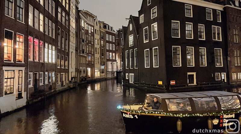 Amsterdam, Christmas, winter, evening