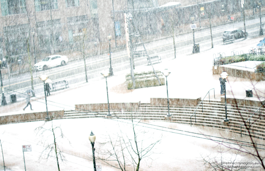 snow in Vancouver, British Columbia, Canada