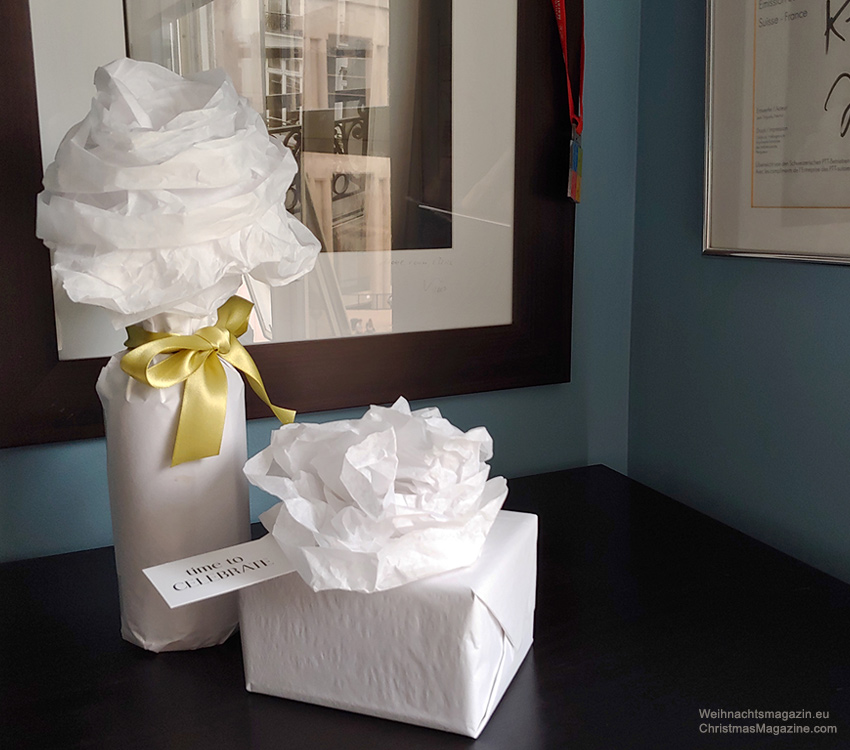 paper roses, gift wrapping,diy