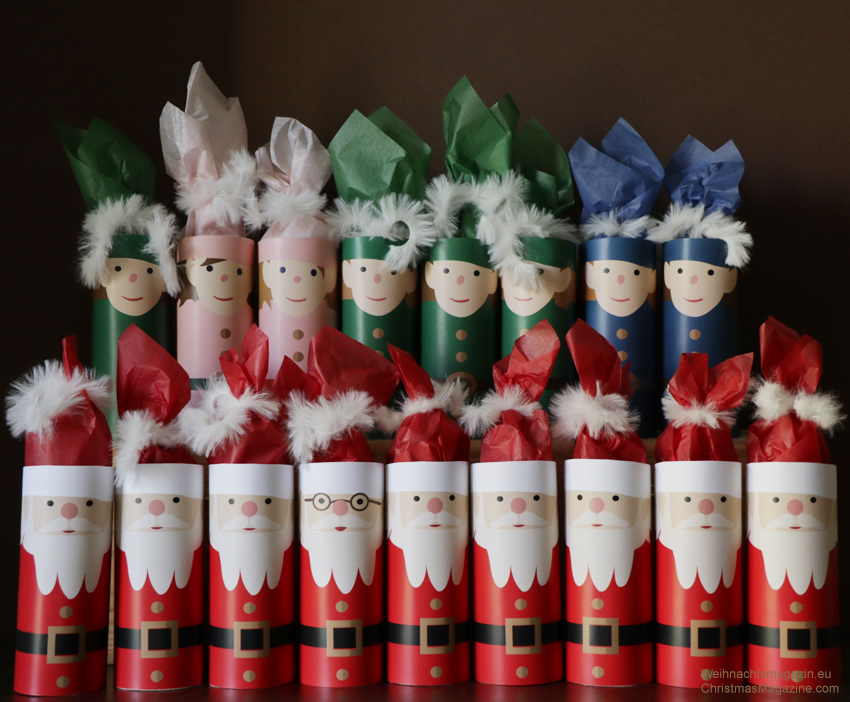 Santa Claus toilet paper roll characters, PDF, elves