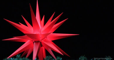 Herrnhuter Christmas star, Vancouver Christmas market