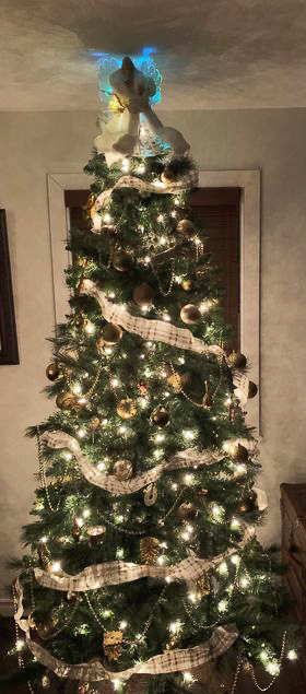tall elegant Christmas tree