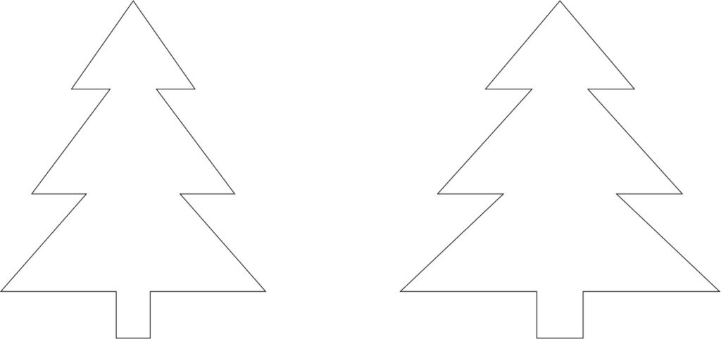 Christmas tree template