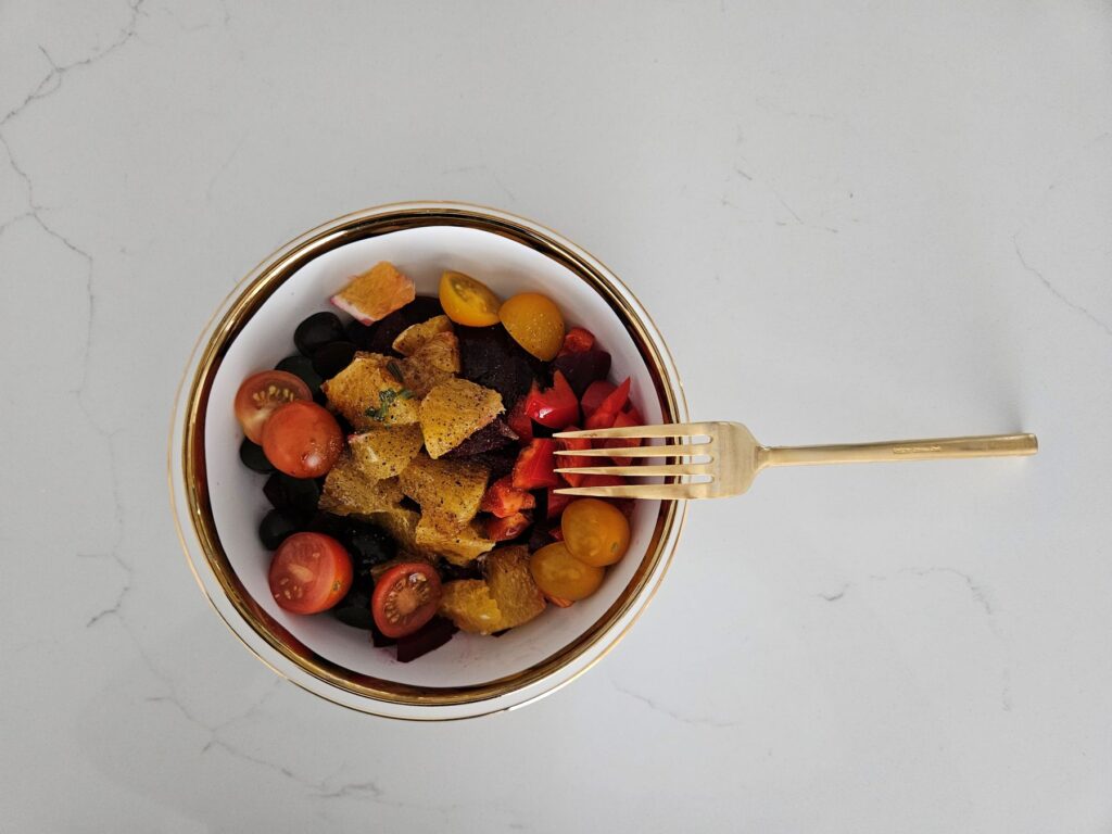 colourful winter salad